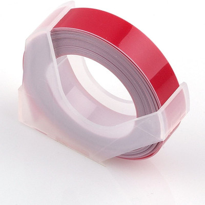 MOTEX Original Embossing Label Maker Cello tape (Manual)(Set of 5, Red)