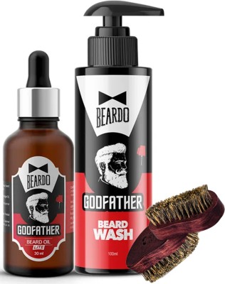 BEARDO Godfather Beard Care Routine Combo  (3 Items in the set)