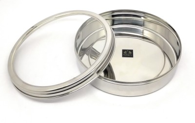 Nyra Steel Cookie Jar  - 3000 ml(Silver)