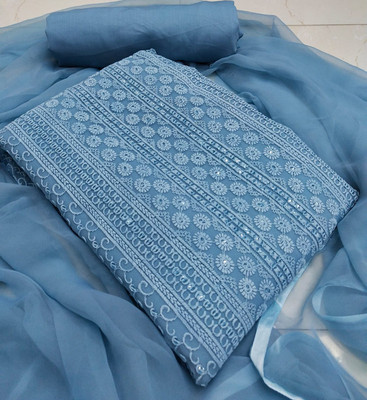 ICCHIT FAL Georgette Embroidered Salwar Suit Material