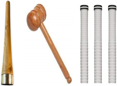 PRSSPORTS Present 3 Bat Grip, 1Hammer , 1 Grip Cone (pack of 3) Mesh Grip(Multicolor, Pack of 3)