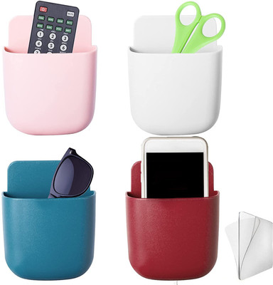 Joyansh 4 Compartments plastic remote holder stand(Multicolor)