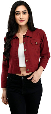 Rehman Traders Full Sleeve Solid Women Denim Jacket