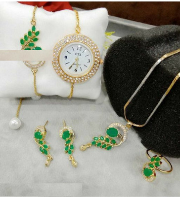 M Creation Alloy Gold-plated Gold Jewellery Set(Pack of 1)
