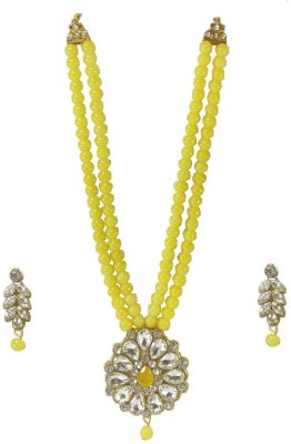 Tiank Innovation Crystal, Dori, Alloy Gold-plated Yellow, Gold Jewellery Set(Pack of 1)
