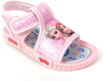 Coolz Girls Velcro Flats(Pink)
