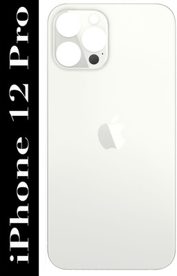 Unique4Ever Apple iPhone 12 Pro ( Glass ) Best Premium Quaility Back Panel(Silver)