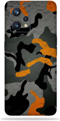 OggyBaba Realme 9 Pro 5G Mobile Skin(Orange Camouflage Multicolor Skin With Ultra Matte Finish)