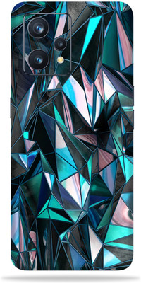 Gizmo Wraps Realme 9 Pro 5g, Blue Poly Mobile Skin(Multicolor)