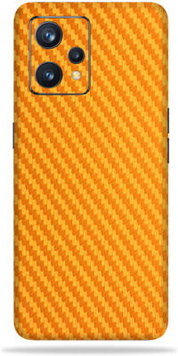 OggyBaba Realme 9 Pro 5G Mobile Skin(Golden Carbon Fiber Skin With Ultra Matte Finish)