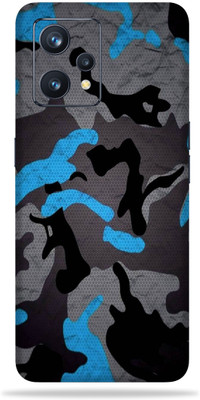 OggyBaba Realme 9 Pro 5G Mobile Skin(Blue Camouflage Multicolor Skin With Ultra Matte Finish)