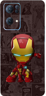 Mclaxa Baby Ironman Mobile Back Skin, Baby Ironman, OPPO RENO 7PRO Mobile Skin(Baby Ironman Skin With Super Matte Finish)