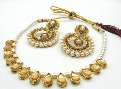 SHREE MAULI CREATION Alloy Gold-plated Gold Jewellery Set(Pack of 1)