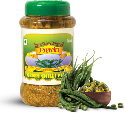 Pravin Green Chilli Pickle / Achar 500g Jar Green Chilli Pickle(500 g)