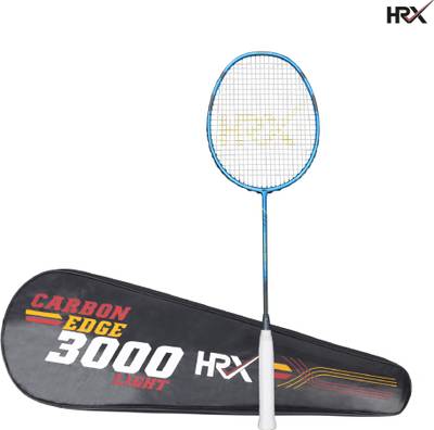 HRX Carbon Edge 3000 Light Yellow, Blue Strung Badminton Racquet  (Pack of: 1, 76 g)