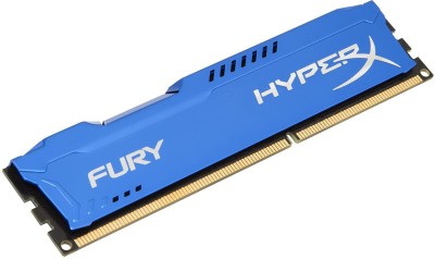 HyperX Fury DDR3 8 GB (Dual Channel) PC (1866MHz CL10 DIMM Desktop Memory (HX318C10F/8))(Blue)