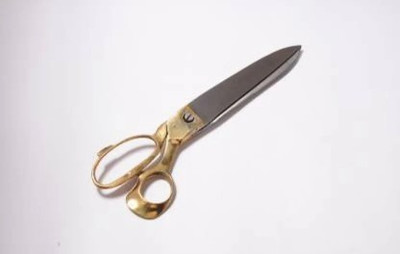 SUBHVACHI Tailoring Scissor with Brass Finish Handle 9 Inch Scissors(Set of 1, Multicolor)