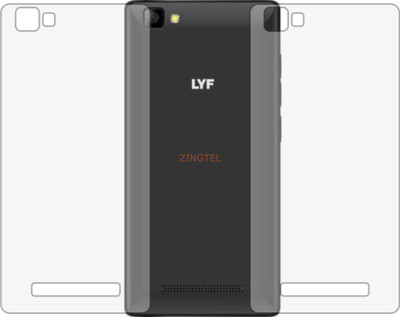 ZINGTEL Back Screen Guard for LYF WIND 1 (LS-5010) (Matte Finish)(Pack of 2)