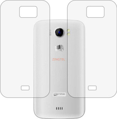 ZINGTEL Back Screen Guard for MICROMAX CANVAS 2 PLUS A110Q (Matte Finish)(Pack of 2)