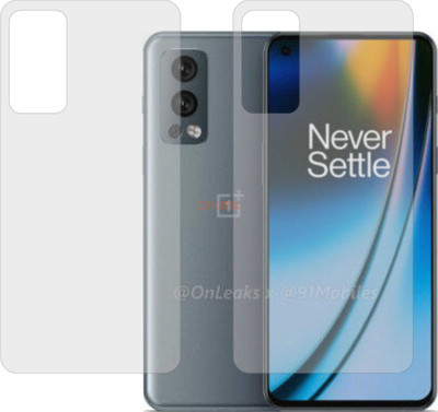 ZINGTEL Back Screen Guard for ONEPLUS NORD 2 5G (Matte Finish)(Pack of 2)