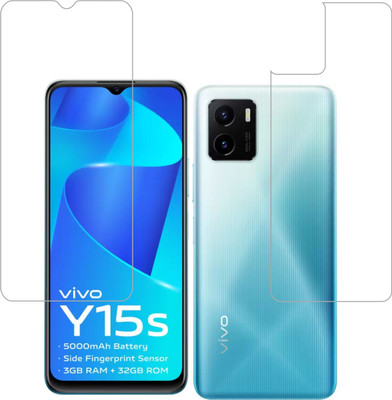 Vatsin Front and Back Screen Guard for ViVO Y15s(Pack of 2)