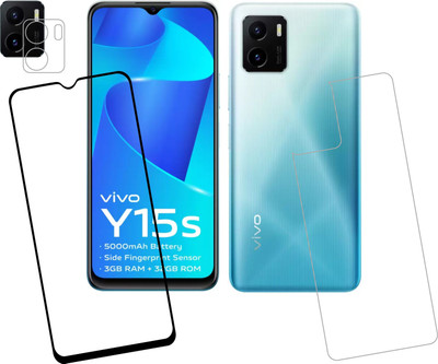 Ten To 11 Front and Back Tempered Glass for ViVO Y15s(Pack of 3)