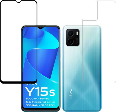 Ten To 11 Front and Back Tempered Glass for ViVO Y15s(Pack of 2)