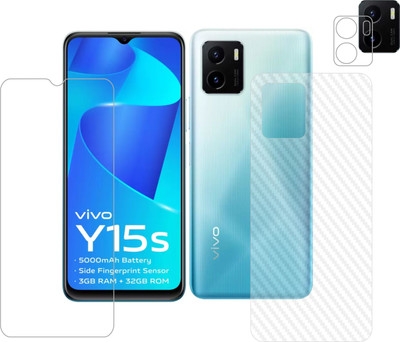 Ten To 11 Front and Back Tempered Glass for ViVO Y15s(Pack of 3)