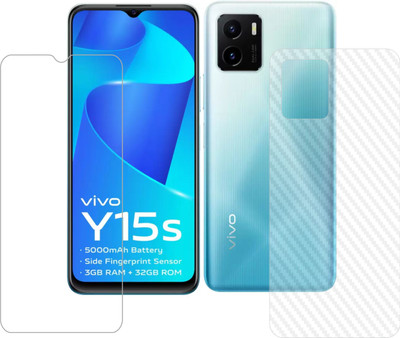 Ten To 11 Front and Back Tempered Glass for ViVO Y15s(Pack of 2)