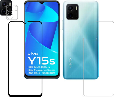 Ten To 11 Front and Back Tempered Glass for ViVO Y15s(Pack of 3)