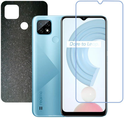 DVTECH Front and Back Tempered Glass for Realme C21(Pack of 1)