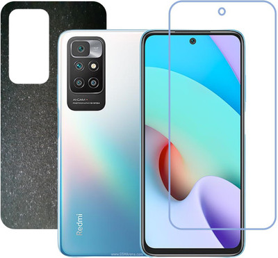 DVTECH Front and Back Tempered Glass for Xiaomi Redmi 10(Pack of 1)