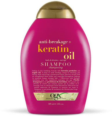 ogx Anti-Breakage + Keratin Oil Shampoo 385ML For All Type Hair(385 ml)