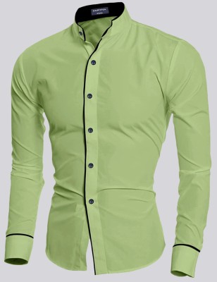 ZARTHA Men Solid Casual Light Green Shirt