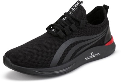 Elevarse Stylish Comfortable Running & Gym Sports Shoe For Men's & Boys Running Shoes For Men(Black)