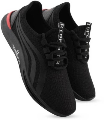 Elevarse Stylish Comfortable Hiking & Trekking Sports Shoe For Men's & Boys Running Shoes For Men(Black)
