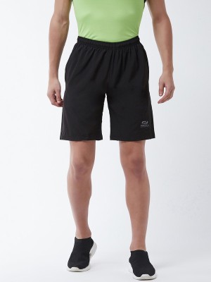 masch Sports Solid Men Black Gym Shorts, Sports Shorts, Regular Shorts, Running Shorts