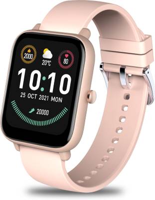 GIONEE Stylfit GSW10 with 4.29cm (1.69) display, SpO2 sensor and 5ATM Smartwatch  (Misty Rose Strap, Free Size)