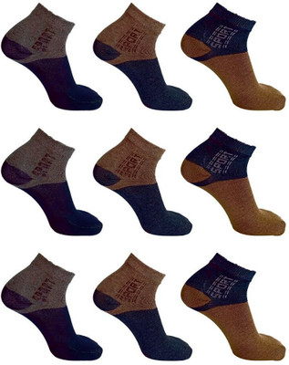 HashKnit Men & Women Ankle Length(Pack of 9)