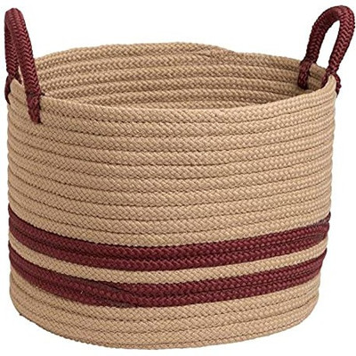 RADECOR Jute Handcrafted Woven STORAGE BASKET Storage Basket(Pack of 1)