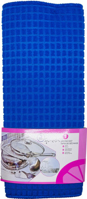 Evolife Rectangular Pack of 1 Table Placemat(Blue, Microfibre)