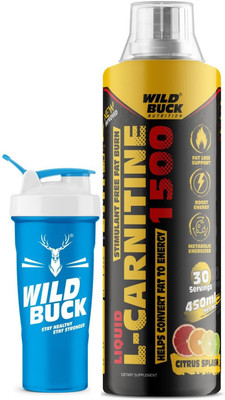 WILD BUCK L-Carnitine Improve Athletic Performance With Fat Loss & Non-Crash High Energy(450 ml)