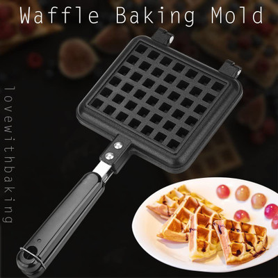 NARV Non Stick Square French Egg Waffle Maker Waffle Maker