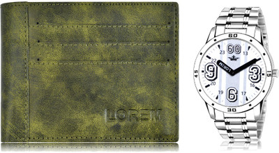 LOREM WL17-LR111 Combo Of Men Watch & Artificial Leather Wallet- Analog Watch  - For Men