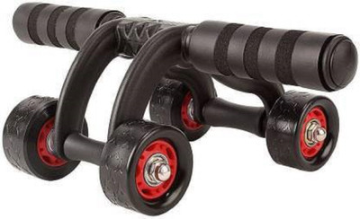 HACKERX Fitness AB Roller 4 Wheel Home Workout Machine Abdominal ab wheel Ab Exercisee Ab Exerciser(Multicolor)