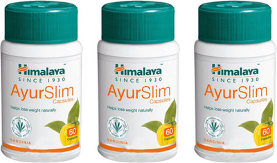 HIMALAYA AYURSLIM CAPS 3x60's TRIPLE PACK OFFER(Pack of 3, 180 Tablets)
