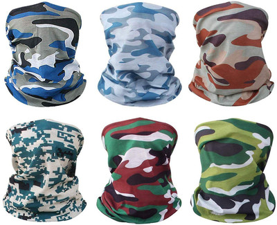 Aadikart Men & Women, Boys & Girls Solid Bandana(Pack of 6)