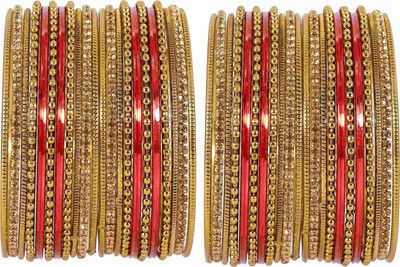 NMII Metal Zircon Bangle Set(Pack of 44)