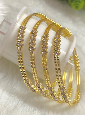 AARTISAI Alloy Gold-plated Bangle Set(Pack of 4)