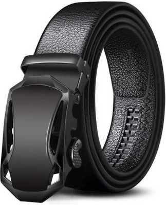 ZORO Men Casual, Evening, Formal, Party Black Artificial Leather, Texas Leatherite Belt